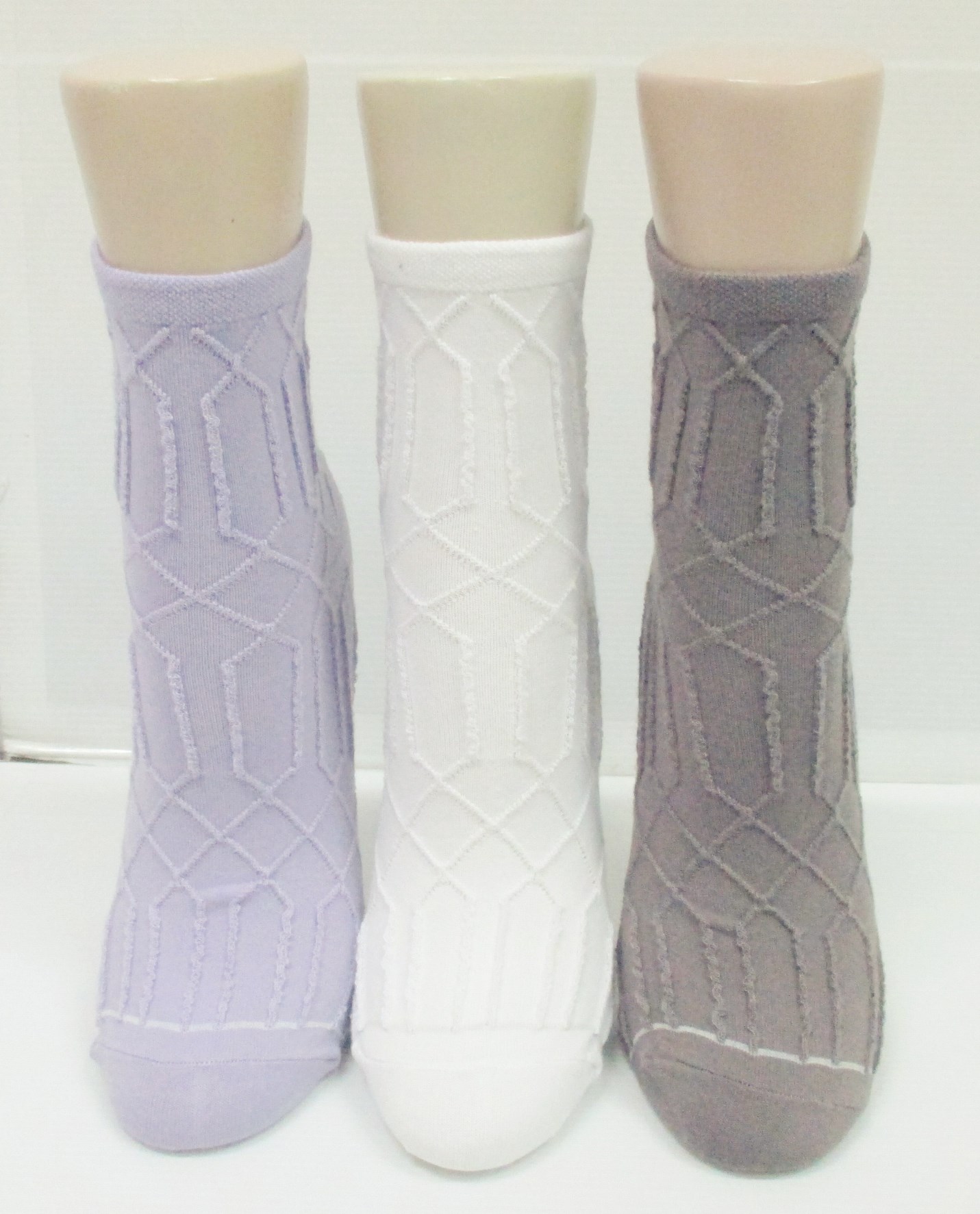 Bamboo reverse knit ankle sock